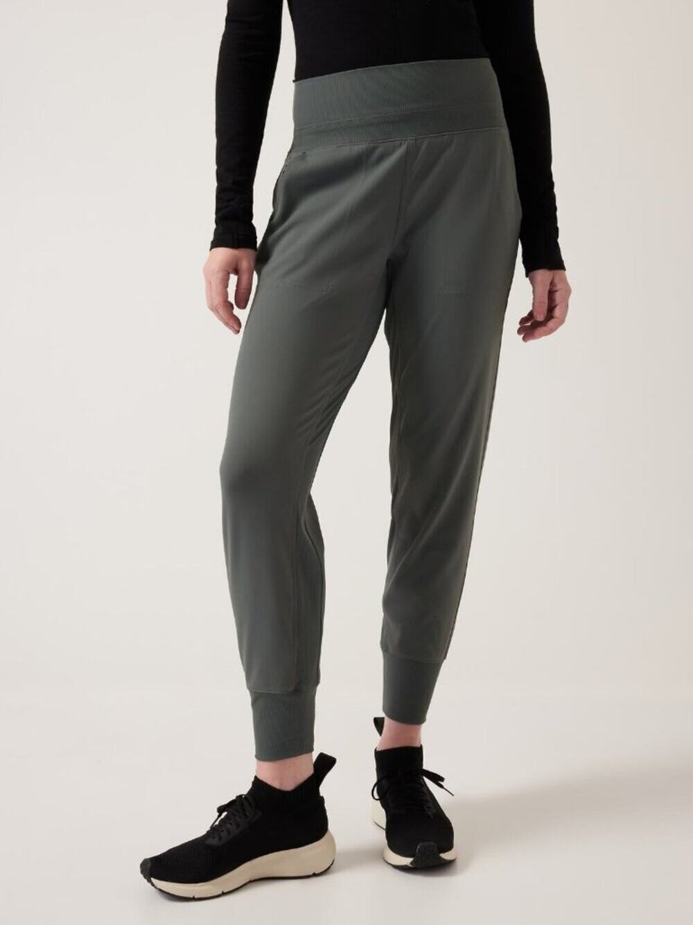 Athleta Women's Venice High Rise Jogger Athletic Pants in Gray Size Medium
